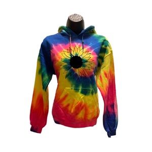 For the love of tie dye hoodie